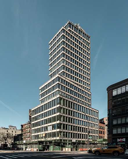 3-tiered 360 Bowery modern commercial office building